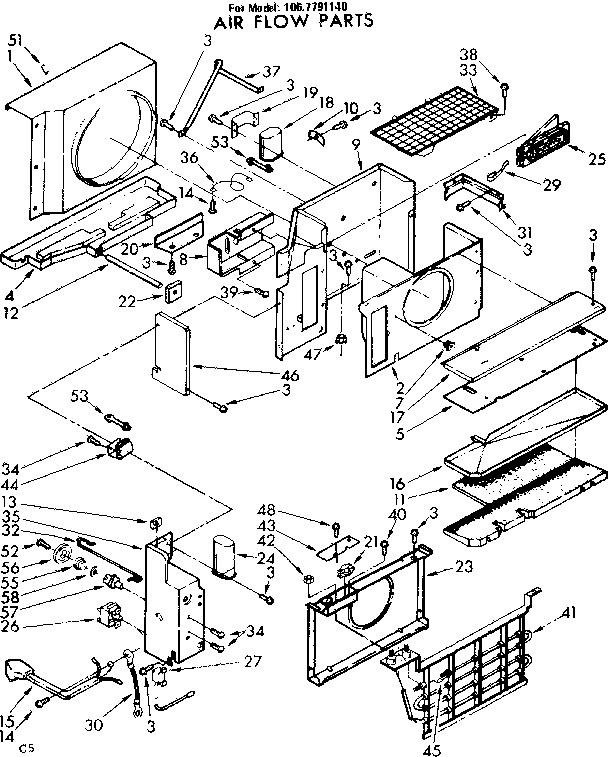 Air flow parts