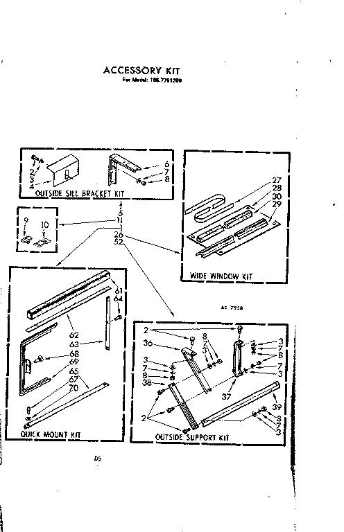Accessory kit parts