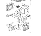 Kenmore 1067791491 air flow and control parts diagram