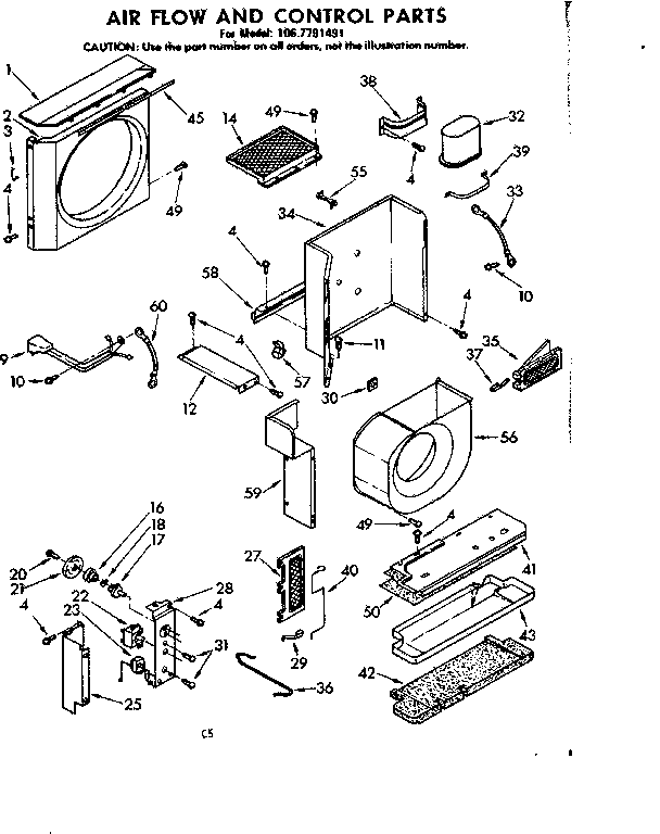 Air flow and control parts