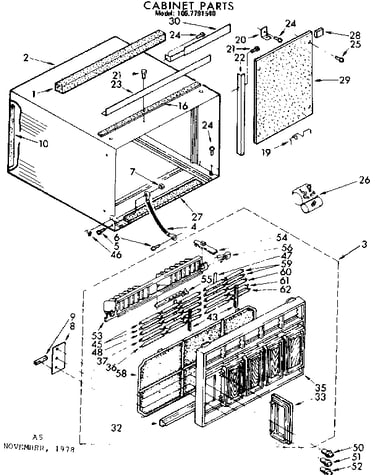 Cabinet parts