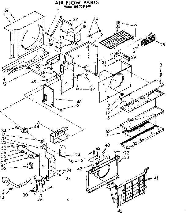Air flow parts
