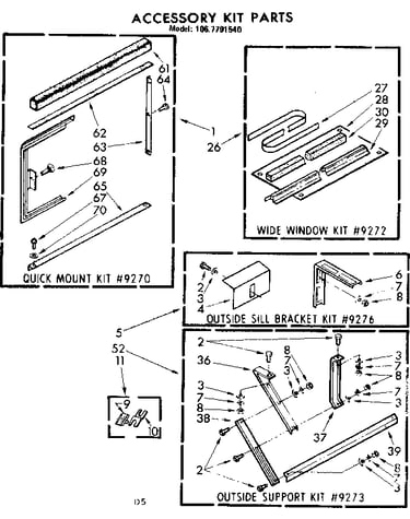 Accessory kit parts