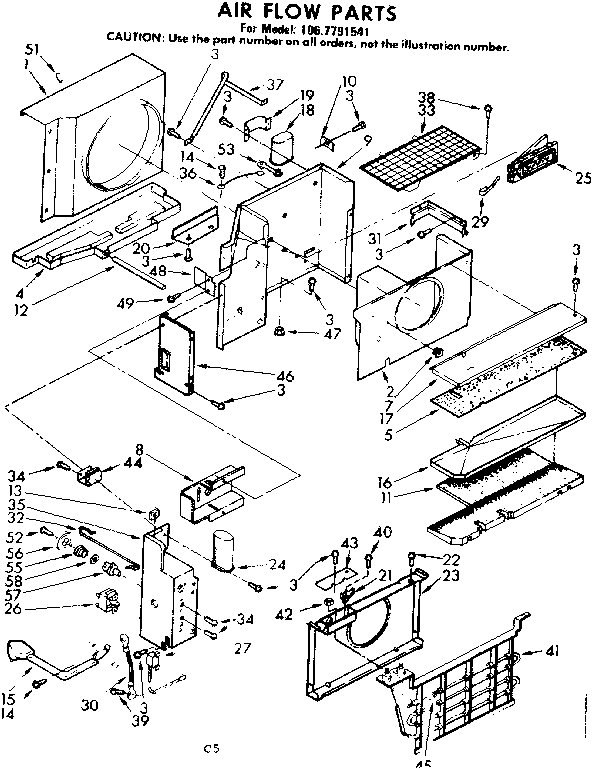 Air flow parts