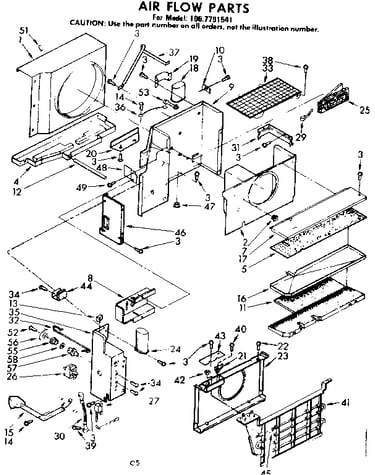 Air flow parts