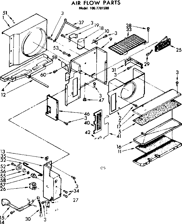 Air flow parts