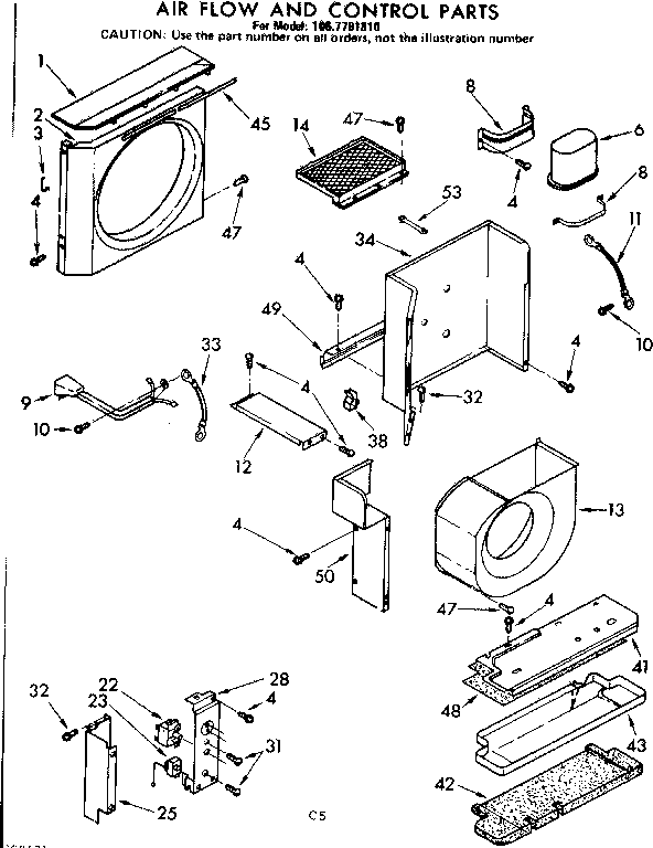 Air flow and control parts