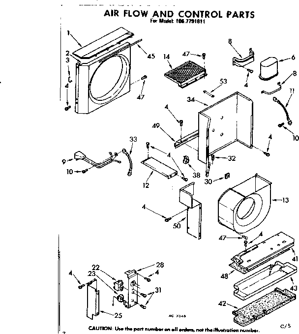 Air flow and control parts