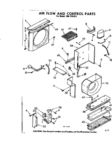 Air flow and control parts