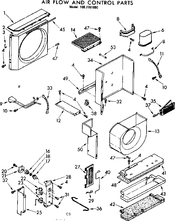 Air flow and control parts