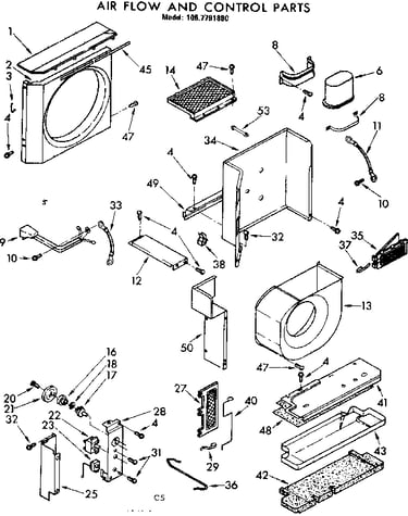 Air flow and control parts