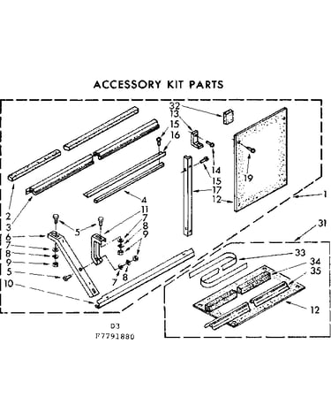 Accessory kit parts
