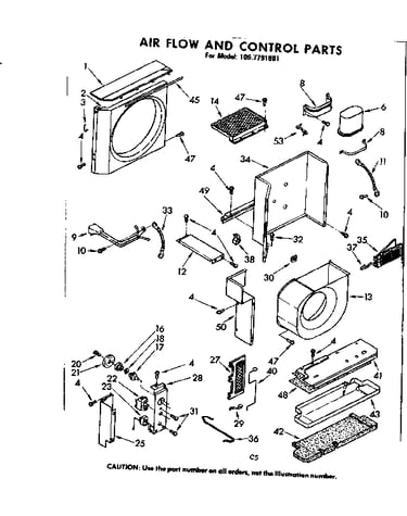 Air flow and control parts