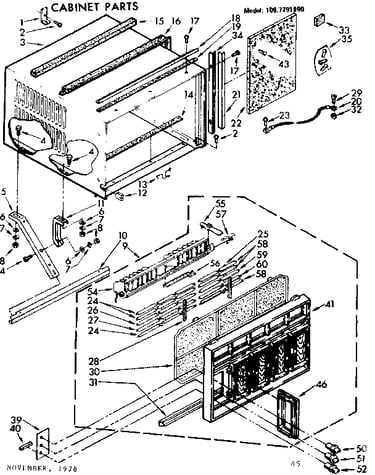 Cabinet parts