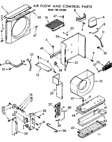 Air flow and control parts