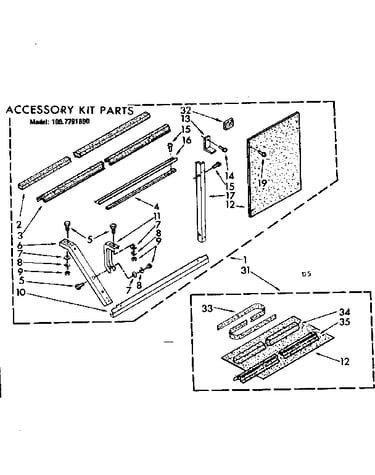 Accessory kit parts