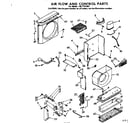 Kenmore 1067791892 air flow and control parts diagram