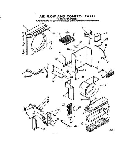 Air flow and control parts