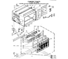 Kenmore 1067792080 cabinet parts diagram