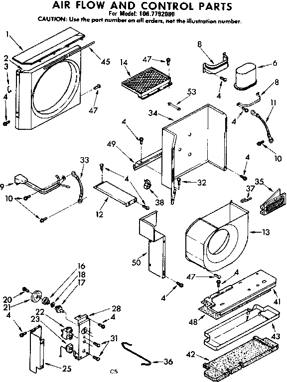 AIR FLOW AND CONTROL PARTS