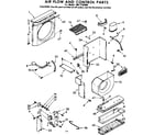 Kenmore 1067792080 air flow and control parts diagram
