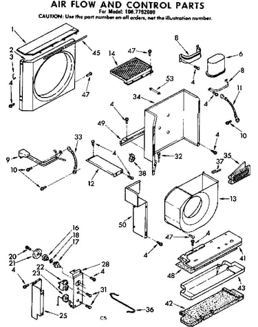 Air flow and control parts