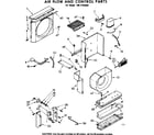 Kenmore 1067792090 air flow and control parts diagram
