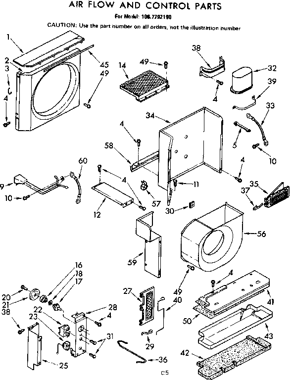 Air flow and control parts