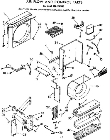 Air flow and control parts