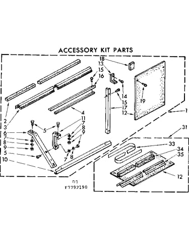 Accessory kit parts