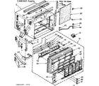 Kenmore 1067792980 cabinet parts diagram