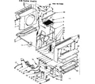 Kenmore 1067792980 air flow parts diagram