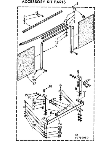 Accessory kit parts