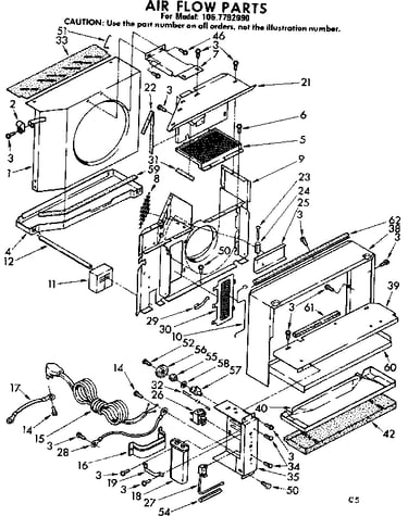 Air flow parts