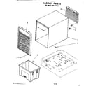 Kenmore 106850121 cabinet parts diagram