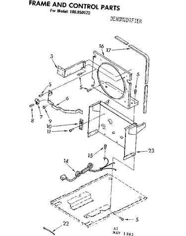 Frame and control parts