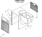 Kenmore 106850122 cabinet parts diagram