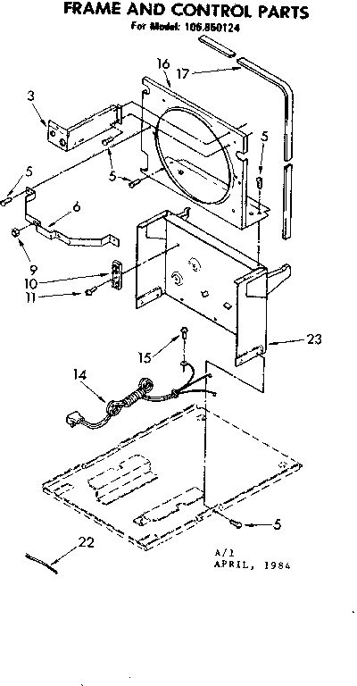 Frame and control parts