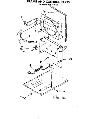 Frame and control parts