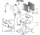 Kenmore 106850124 unit parts diagram