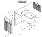 Kenmore 106850124 cabinet parts diagram