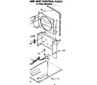 Kenmore 106850125 frame and control parts diagram