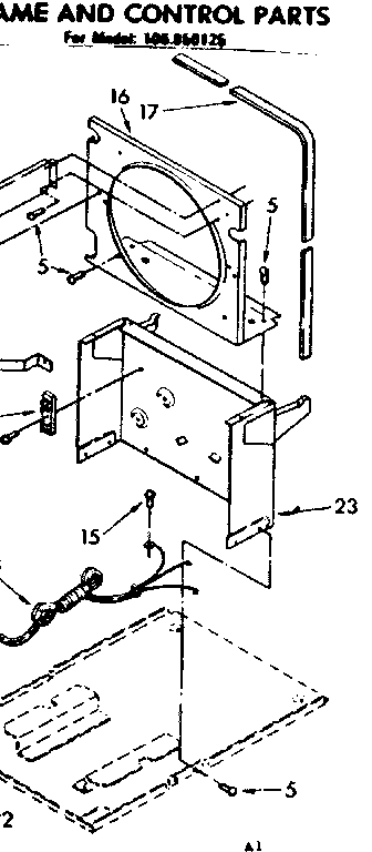 Frame and control parts