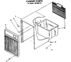 Kenmore 106850125 cabinet parts diagram