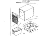 Kenmore 106850150 cabinet parts diagram