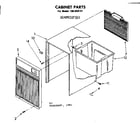 Kenmore 106850151 cabinet parts diagram