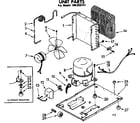 Kenmore 106850151 unit parts diagram