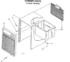 Kenmore 106850152 cabinet parts diagram