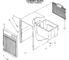 Kenmore 106850153 cabinet parts diagram
