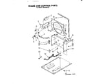 Kenmore 106850154 frame and control parts diagram